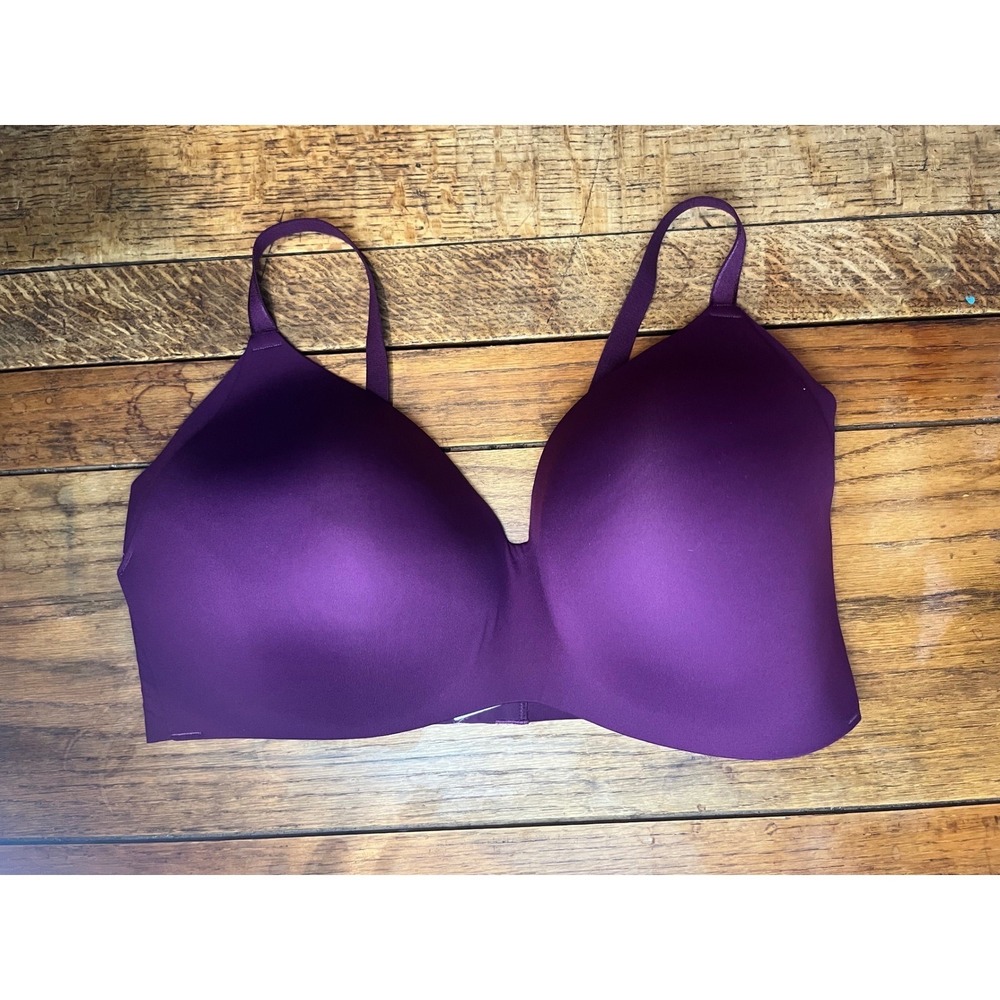 Knix‎ WingWoman Contour molded wireless bra size 8 40DD purple wire free